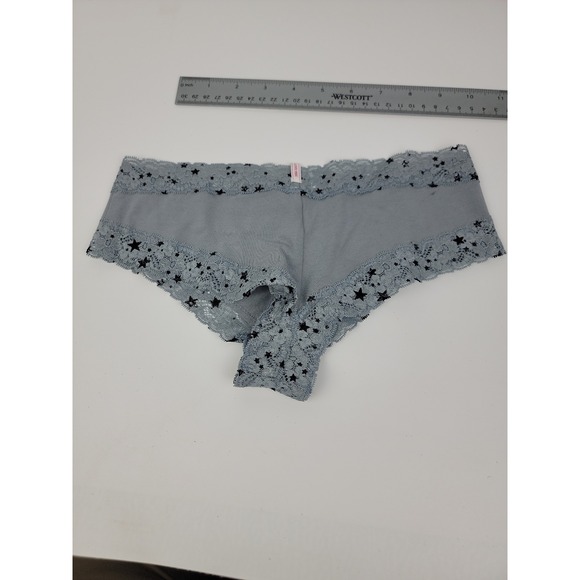 Victoria's Secret PINK Panties Lot 4 Pairs Small Leopard Zebra Stars Heartbreake - Picture 6 of 12